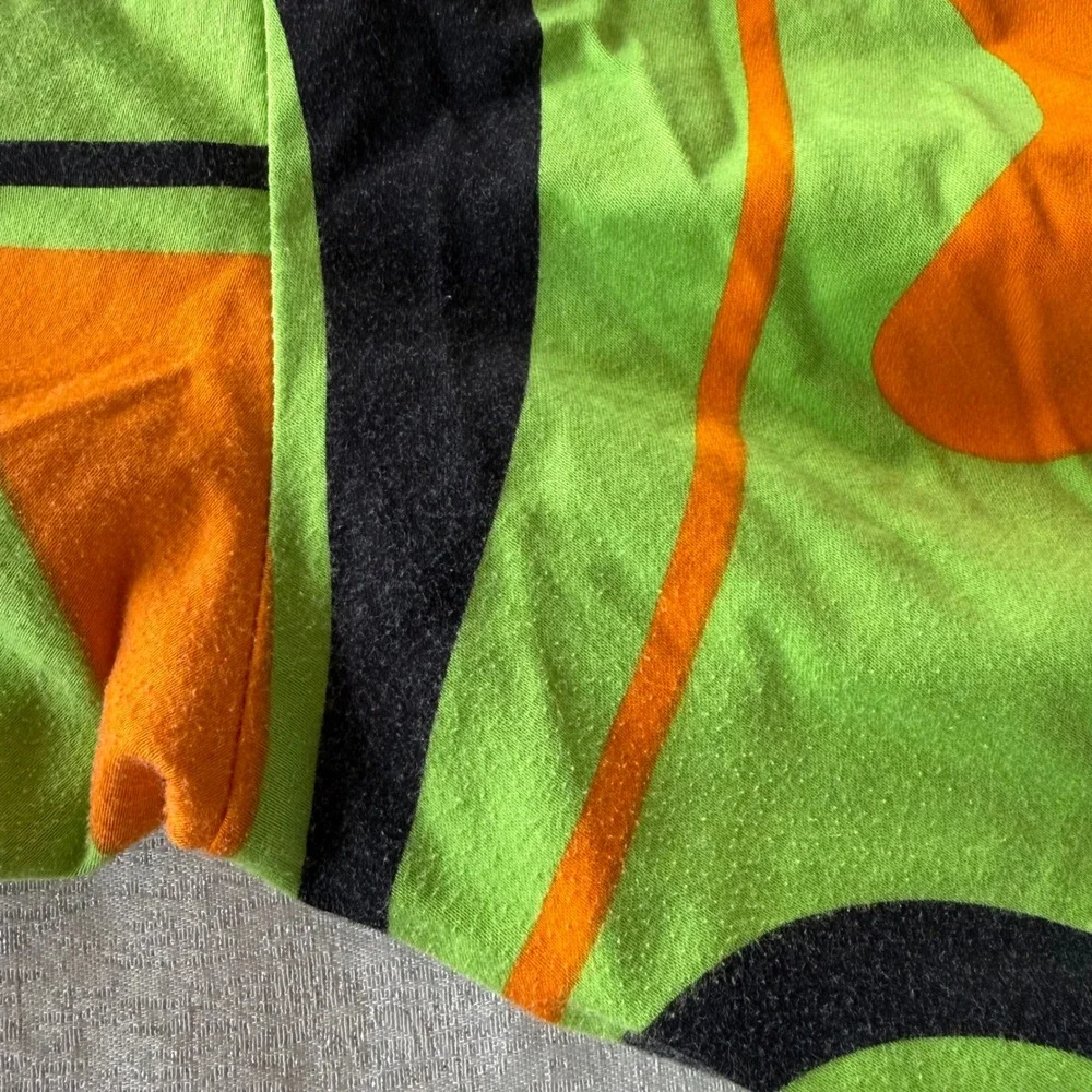 Loudmouth Golf Mens Shorts Size 40 Lime Green Orange Psychedelic Swirl Pattern